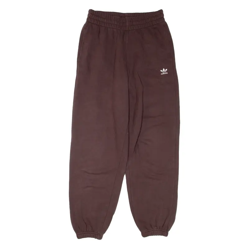 ADIDAS ORIGINALS Womens Joggers Maroon Tapered UK 10 W28 L29