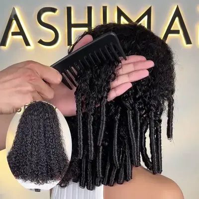Kinky Curl 13x4 Lace Pull Go Wig Glueless Adjustable Cap Easy for Beginners Full Volume & Natural Edges
