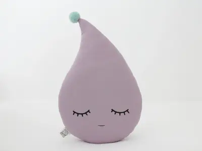 Dusty Lavender Raindrop Pillow