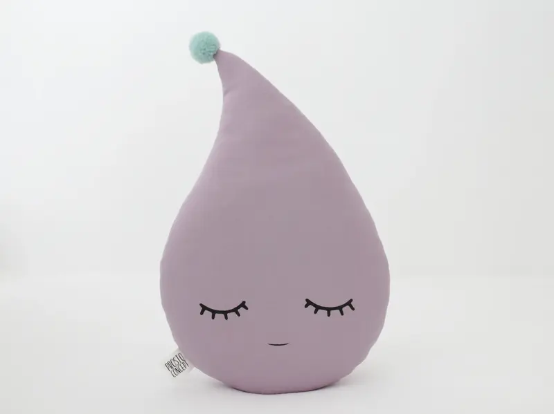 Dusty Lavender Raindrop Pillow