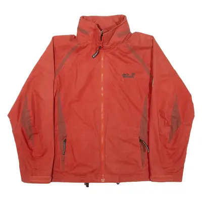 JACK WOLFSKIN Rain Jacket Red Womens UK 12