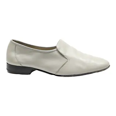 GROWELA Loafer Shoes Grey Leather Mens UK 7.5