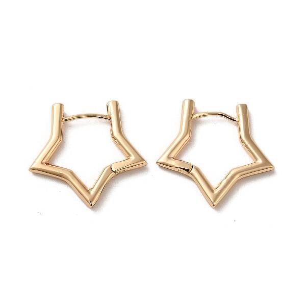 Brass Hoop Earrings