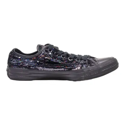 CONVERSE Low Top Trainers Black Synthetic Womens UK 5.5