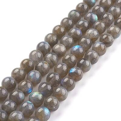 Grade AA Natural Gemstone Labradorite Round Beads Strands