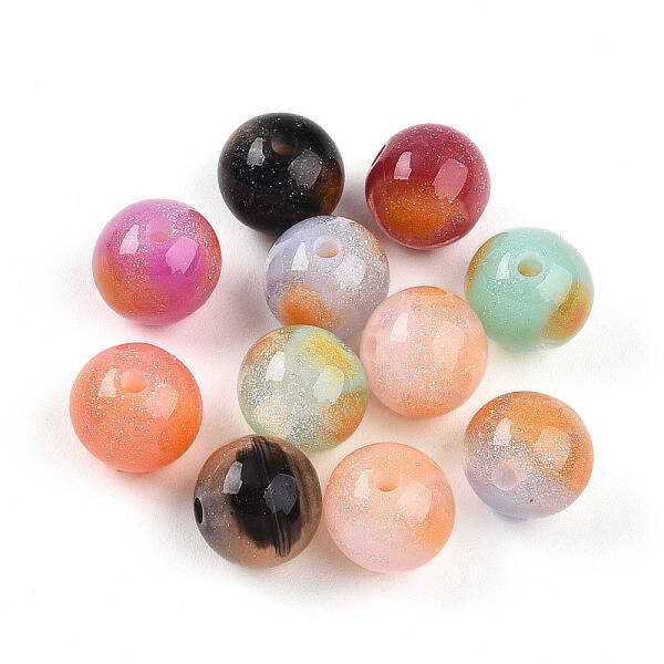 Two Tone Resin Beads