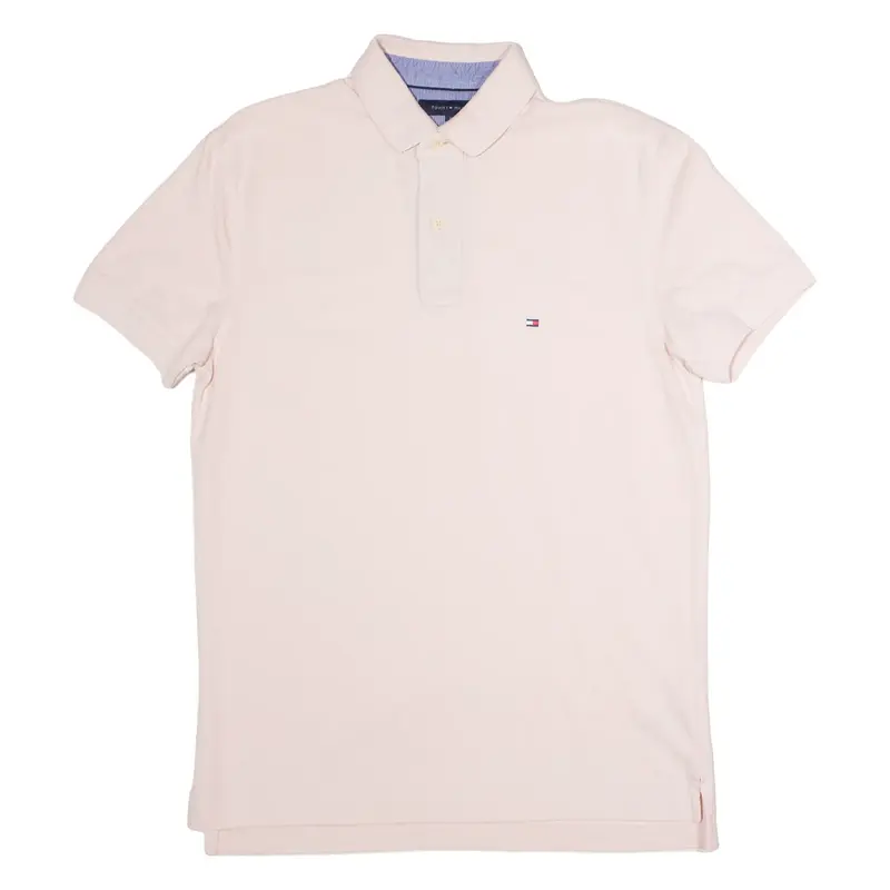 TOMMY HILFIGER Mens Polo Shirt Pink M