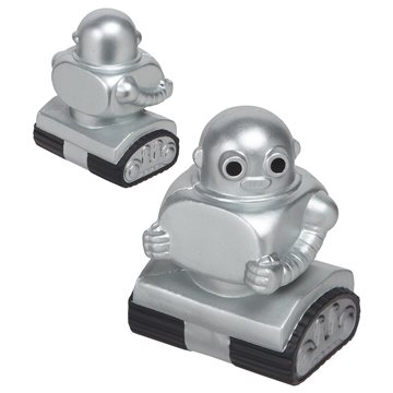 100 Custom Robot 2.0 Silver - Stress Reliever - Polyurethane