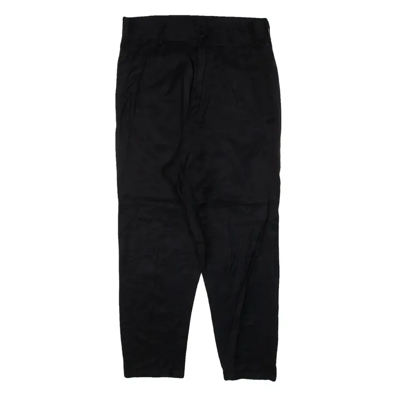 DIESEL Cropped Womens Trousers Black Slim Tapered W25 L21