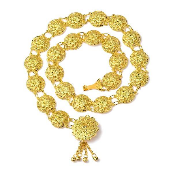Boho Hollow Flower Alloy Waist Chains