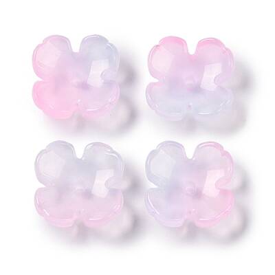 Baking Paint Glass Bead Caps