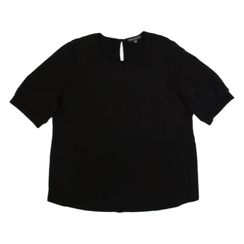 ADRIANNA PAPELL Womens Top Black L
