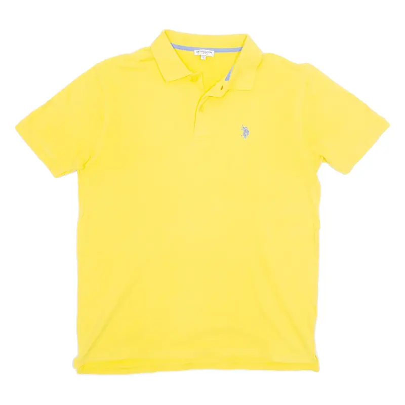U.S. POLO ASSN Mens Polo Shirt Yellow L