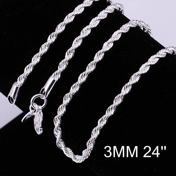 Brass Rope Chain Necklaces