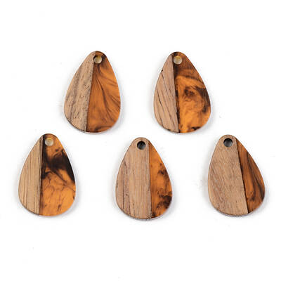 Resin & Walnut Wood Pendants