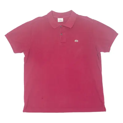 LACOSTE Mens Polo Shirt Maroon XL