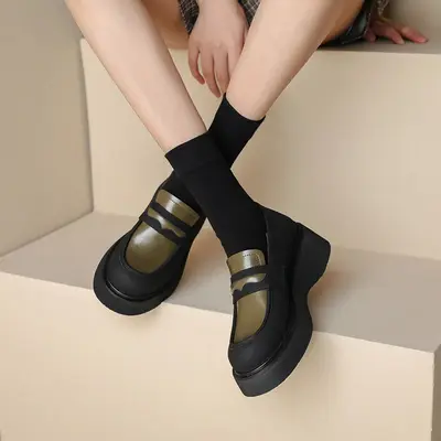CHIKO Meskhenet Round Toe Flatforms Loafers Shoes
