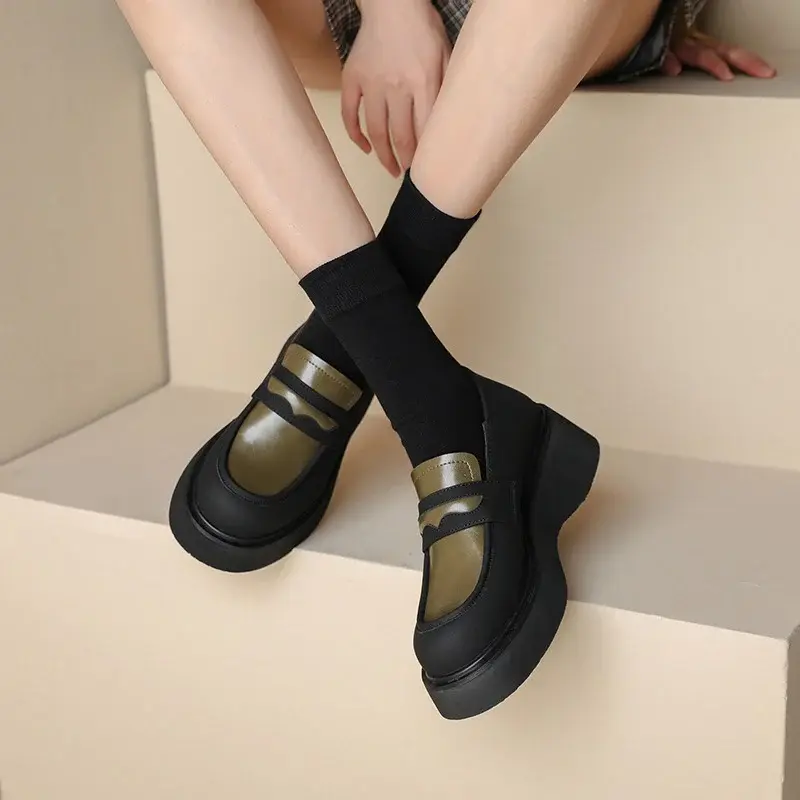 CHIKO Meskhenet Round Toe Flatforms Loafers Shoes