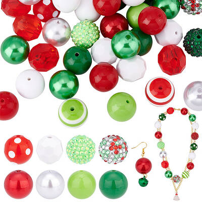 1 Set Mixed Style Acrylic and Resin Beads