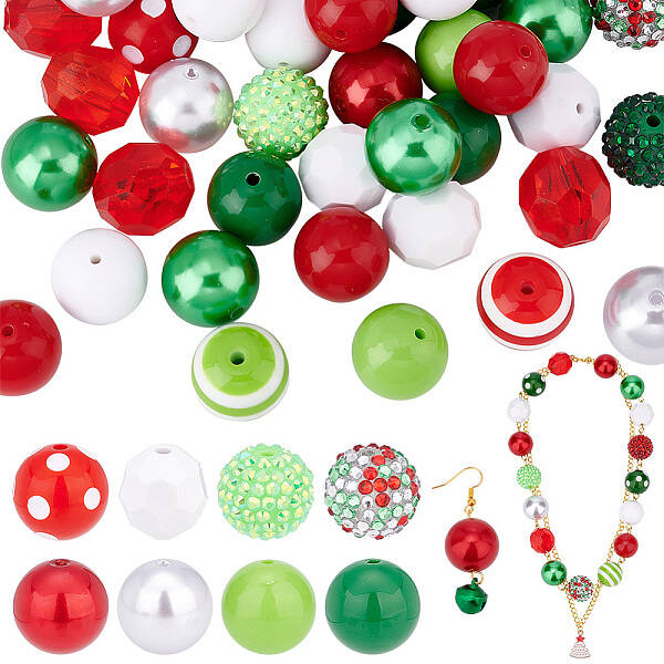 1 Set Mixed Style Acrylic and Resin Beads