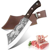 High carbon steel hand forged knife, kitchen chef knife, hand forged butcher knife, bone knife, chopping knife, kitchen knife...