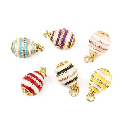 Brass Micro Pave Cubic Zirconia Pendants