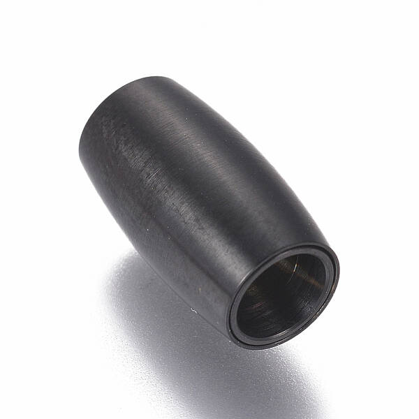 304 Stainless Steel Magnetic Clasps with Glue-in Ends