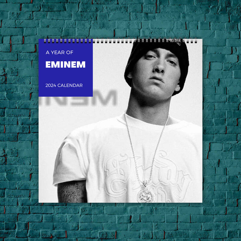 Eminem Calendar 2024, Celebrity Calendar, Eminem 2024 Wall Calendar