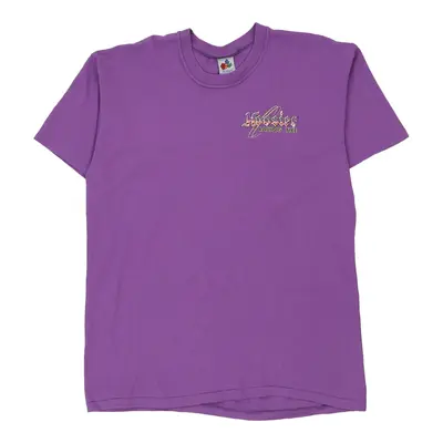 Midwest Embroidery Nascar T-Shirt - 2XL Purple Cotton