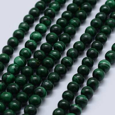 Natural Malachite Beads Strands