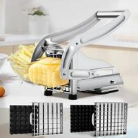 【TikTok Top Seller】French Fry Cutter with 2 Blades – Professional Stainless Steel Potato Slicer, Easy Press French Frie...