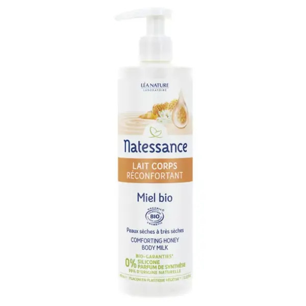 Natessance Comforting Body Milk - Organic Honey 400ml