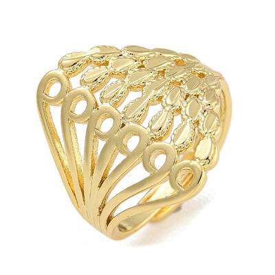 Hollow Brass Adjustable Rings