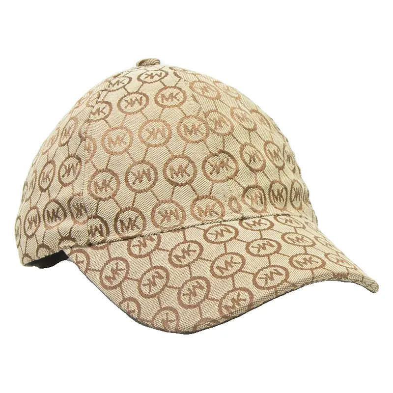 Mens Baseball Cap Beige Spotted M