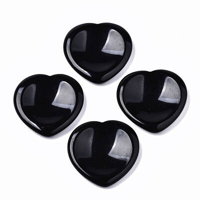 Natural Obsidian Thumb Worry Stone