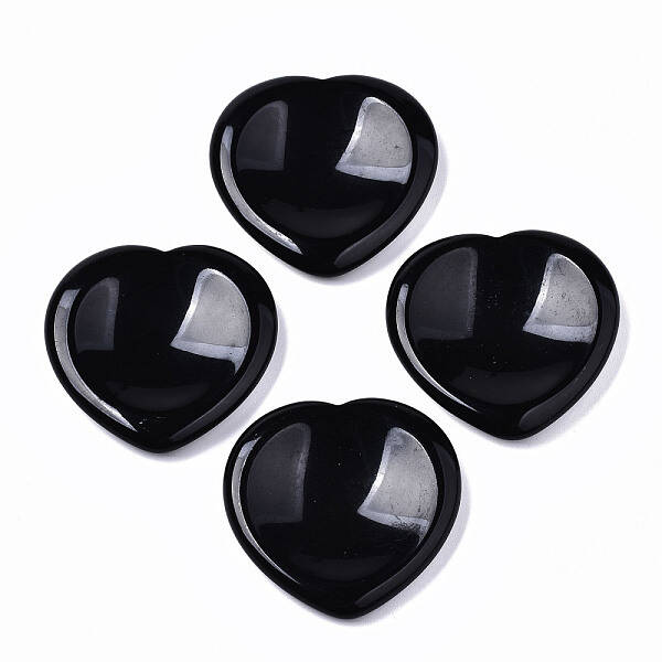 Natural Obsidian Thumb Worry Stone
