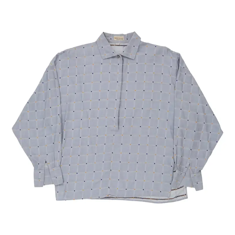 Gianni Versace Polo Shirt - XS Blue Cotton