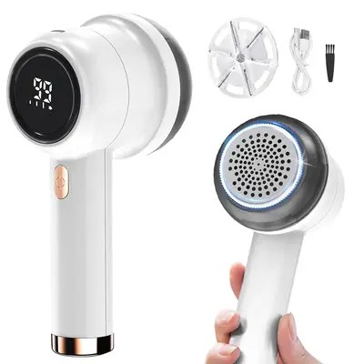 Electric Fabric Defuzzer Lint Remover Cutter Pellet Machine for Clothes - Efficient, rechargeable, lint collection container...