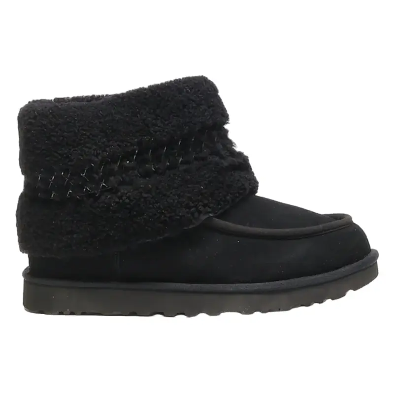 UGG Ankle Boots Black Synthetic Womens UK 9