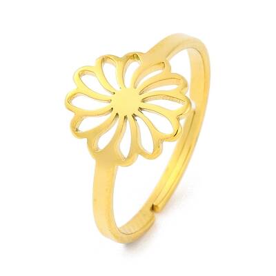 201 Stainless Steel Adjustable Ring for Women