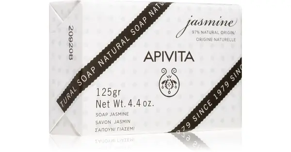 Apivita Soap Naturale Jasmine solid cleansing soap 125 g