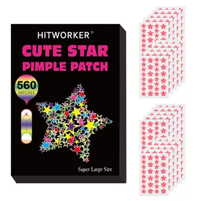 Pimple Cover Patch, Acne Cover Patch, Hydrocolloidal Pimple Patch, Invisible Star Shape Sticker, Cleanser for Ance-prone Skin...
