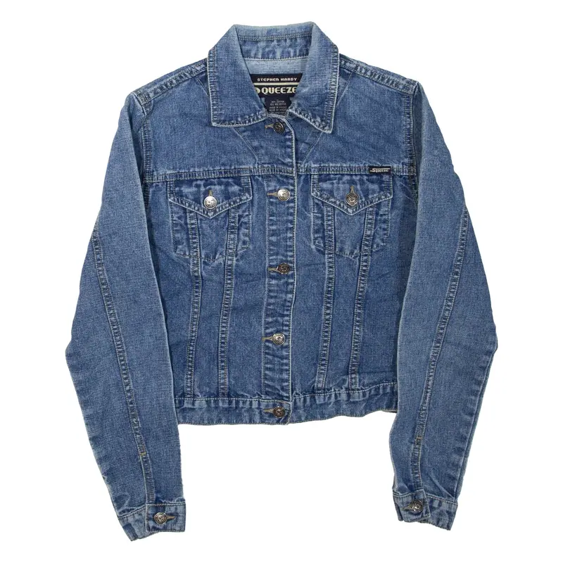 SQUEEZE Womens Denim Jacket Blue S