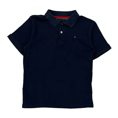 Age 10 Tommy Hilfiger Polo Shirt - Large Navy Cotton