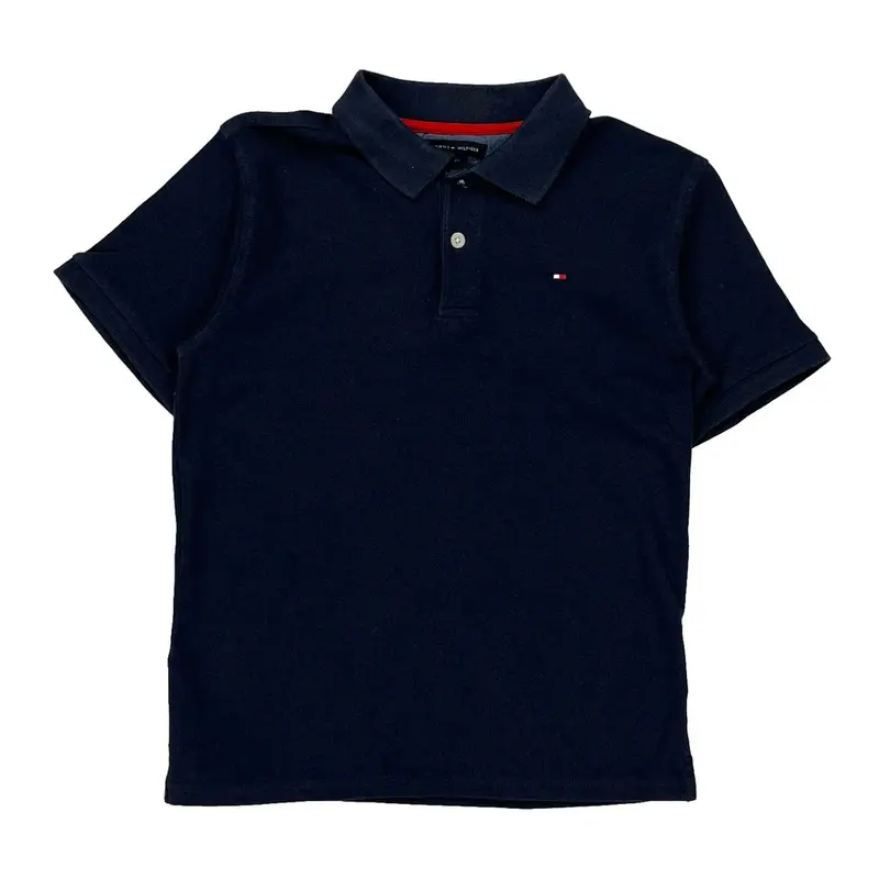 Age 10 Tommy Hilfiger Polo Shirt - Large Navy Cotton