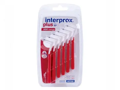 Interprox Plus 90° Mini Conical Interdental Brushes from 2 to 4mm x6