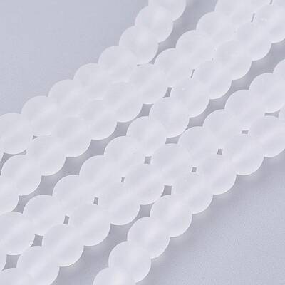 Transparent Glass Bead Strands
