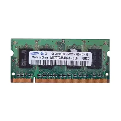 Samsung M470T2864QZ3-CE6 | 1GB DDR2-667MHz PC2-5300 Non-ECC Unbuffered SODIMM CL5 2Rx16 1.8V 200-Pin Memory Module
