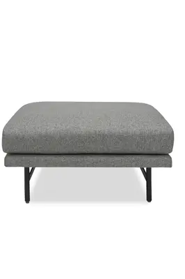 Gray Upholstered Ottoman | Liang & Eimil Mossi