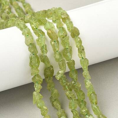 Raw Rough Natural Peridot Beads Strands